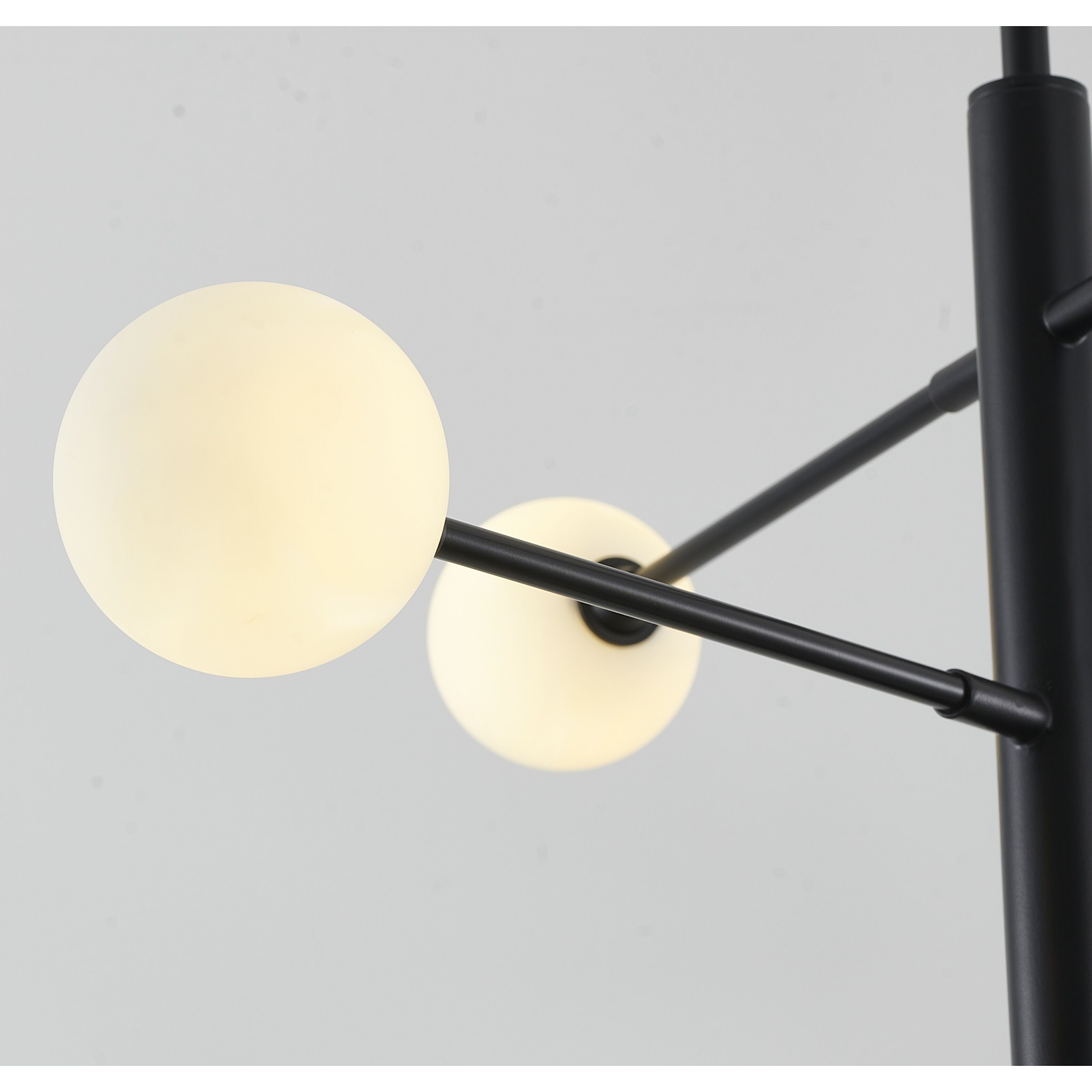 Canada 6 Light 45.6 inch Black and Gold Chandelier Ceiling Light